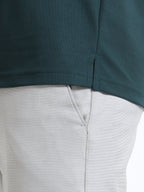 slit view aeropiq polo tshirt unisex for women Bottle Green