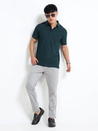 smart view aeropiq polo tshirt for men Bottle Green