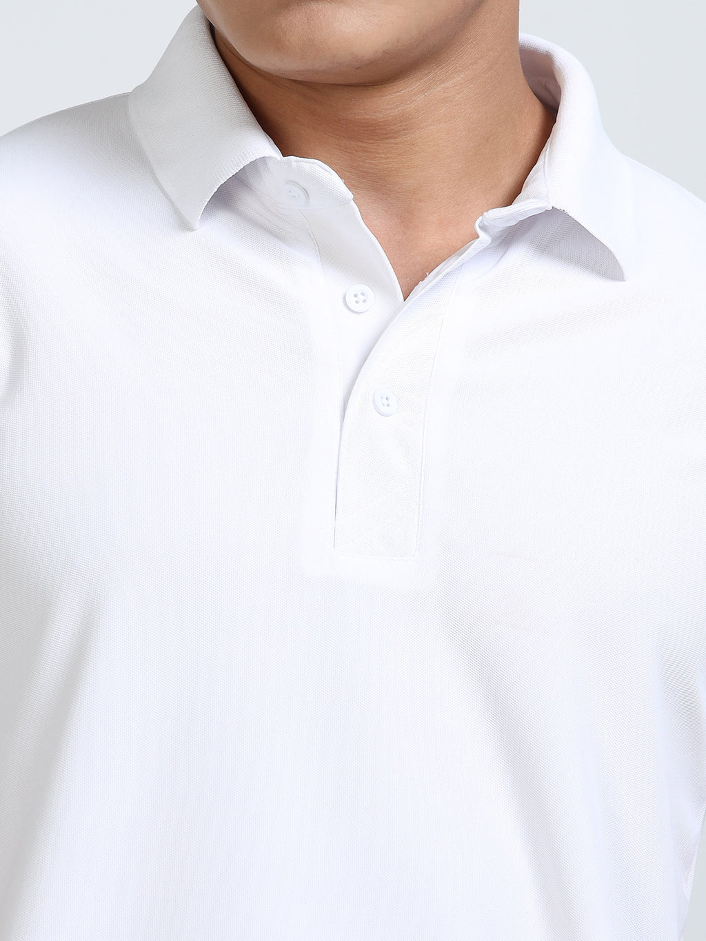 close view aeropiq polo tshirt for men White