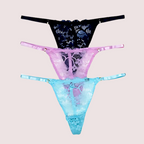 3 Pack Women’s G-String Lace Underwear