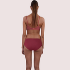 Organic Cotton Brown Bra Panty Set For Humid Weather