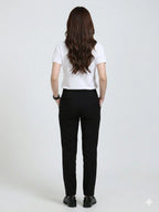 back view aeropiq polo tshirt unisex for women White